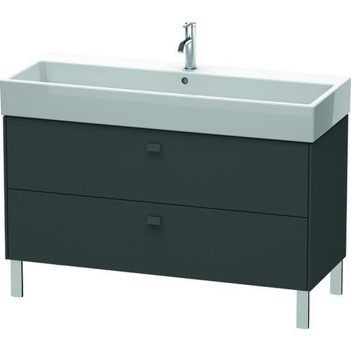 Duravit Brioso Waschtischunterbau bodenstehend Graphit Matt 1184x459x570 mm - BR443704949 BR443704949