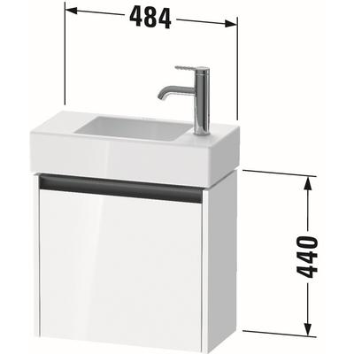 Duravit Ketho.2 Waschtischunterbau wandhängend Natur Eiche Matt 484x238x440 mm - K25072R30300000 K25072R30300000