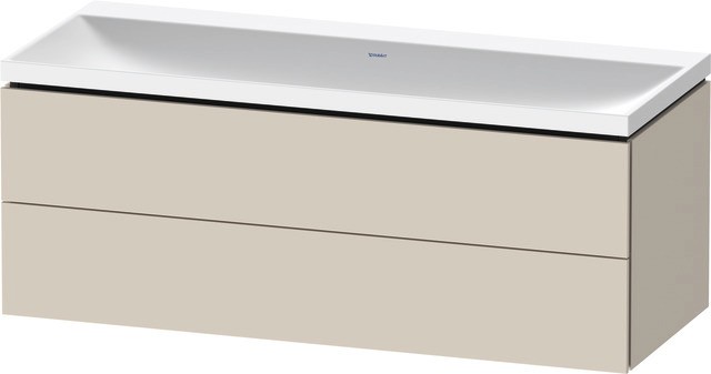 Duravit L-Cube c-shaped Set wandhängend Taupe Supermatt 1200x480x480 mm - LC6953N83830000 LC6953N83830000 Image