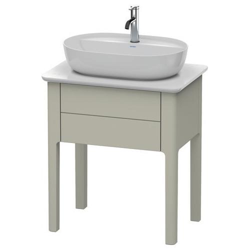 Duravit Luv Konsolenwaschtischunterbau bodenstehend Taupe Seidenmatt 638x450x743 mm - LU956006060 LU956006060