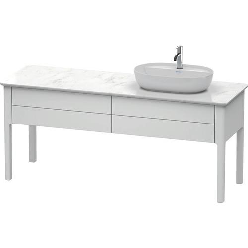 Duravit Luv Konsolenwaschtischunterbau bodenstehend Weiß Seidenmatt 1733x570x743 mm - LU9563R3636 LU9563R3636