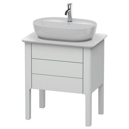 Duravit Luv Konsolenwaschtischunterbau bodenstehend Weiß Seidenmatt 638x450x743 mm - LU956503636 LU956503636