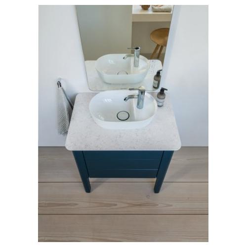 Duravit Luv Konsolenwaschtischunterbau bodenstehend Nachtblau Seidenmatt 638x450x743 mm - LU95650989 LU956509898