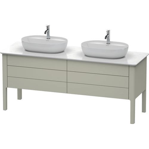 Duravit Luv Konsolenwaschtischunterbau bodenstehend Taupe Seidenmatt 1733x570x743 mm - LU9567B6060 LU9567B6060