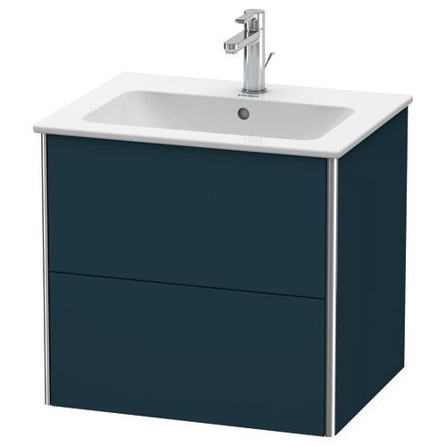 Duravit XSquare Waschtischunterbau wandhängend Nachtblau Seidenmatt 610x478x560 mm - XS417109898 XS417109898