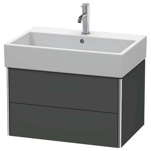 Duravit XSquare Waschtischunterbau wandhängend Graphit Matt 684x460x397 mm - XS419404949 XS419404949