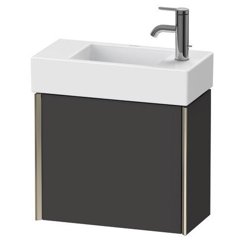 Duravit XViu Waschtischunterbau wandhängend Graphit Supermatt 484x234x397 mm - XV4232LB180 XV4232LB180