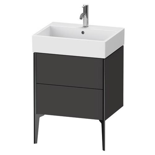 Duravit XViu Waschtischunterbau bodenstehend Graphit Supermatt 584x454x493 mm - XV45340B280 XV45340B280