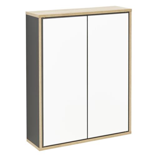 Fackelmann FINN Spiegelschrank,60x75x20,5,Anth-AsEi,2T,Push, 84631 84631