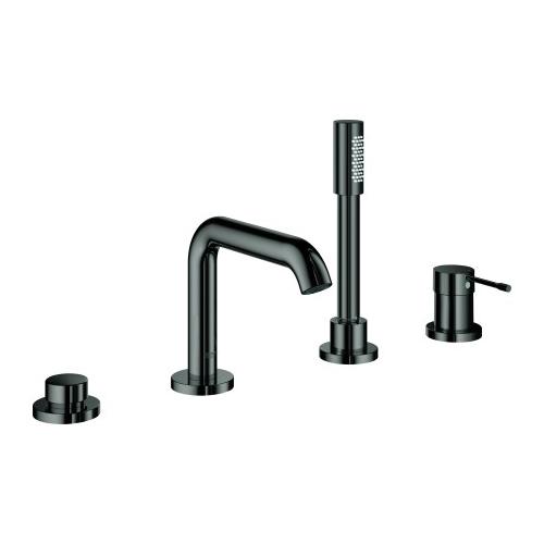 GROHE 4-Loch-Einhand-Wannenkombination Essence hard graphite, 25251A01 25251A01