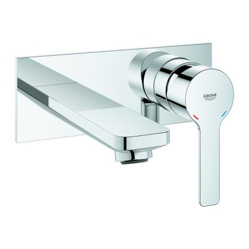 Grohe 2-Loch-WT-Wandbatterie Lineare 19409 Fertigmontageset chrom, 19409001 19409001