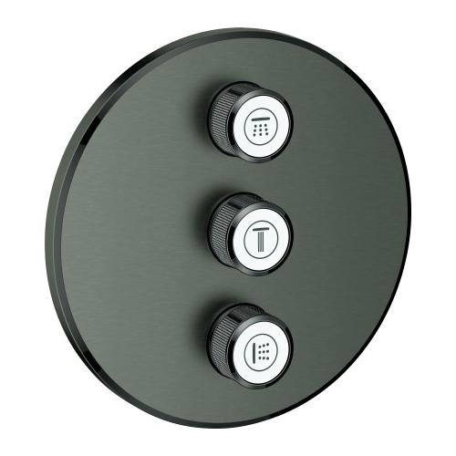 GROHE 3-fach UP-Ventil Grohtherm Smart Control 29122 FMS rd. hard graphite geb., 29122AL0 29122AL0