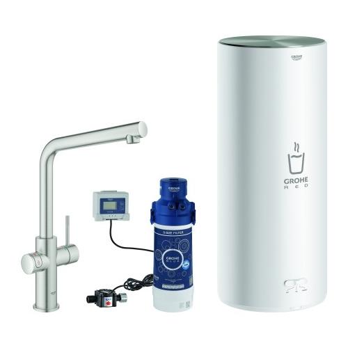 Grohe Armatur und Boiler Red Duo 30325 L-Size L-Auslauf supersteel, 30325DC1 30325DC1