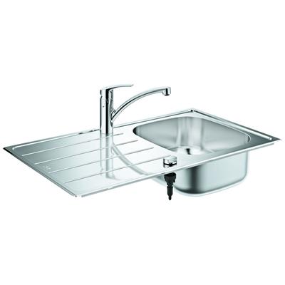 GROHE Spülen-Bundle K200 31565_1 mit Edelstahlspüle/Eurosmart SPT-Batt. chrom, 31565SD1 31565SD1 Image