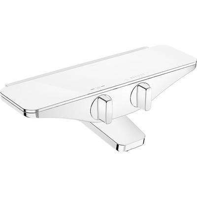 Hansa Wannen-Thermostat-Batterie Hansaemotion 5864 2171 82, weiß/chrom, 5864217182 5864217182