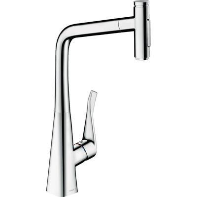 Hansgrohe Spültischmischer 320 Metris Select M71 Ausziehbrause 2jet chrom, 73820000 73820000 Image