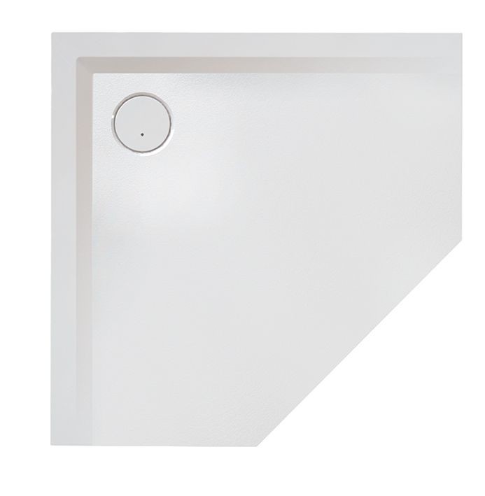 Hoesch Duschwanne Muna Fünfeck 900x900x30 mit Antirutsch, Mat. Solique, schiefergrau, 4219.715 4219.715 Image