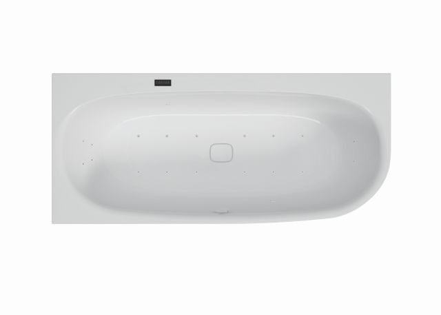 Hoesch Whirlpool iSensi Eck 1700x750 Monolith li. System iSensi Weiß, BiCol. Weiß-Schwarz, 3915i.111 3915i.111310002 Image