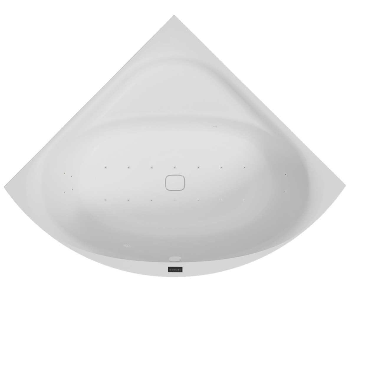 Hoesch Whirlpool iSensi Eck 1500x1500 Monolith System iSensi Weiß, BiCol. Weiß-Grau, 3947i.112310004 3947i.112310004 Image