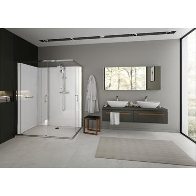 Hoesch Duschabtrennung nUnity Eckversion 1200x900 Eckeinstieg mit Schiebetüren und Armatur, 8629426. 8629426.101401 Image