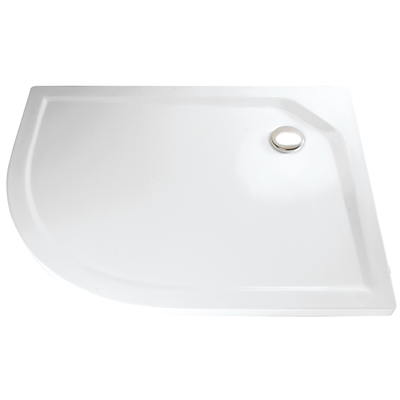 HSK Acryl Viertelkreis-Duschwanne super-flach 90 x 75 x 3,5 cm, ohne Schürze 505097-pergamon Image