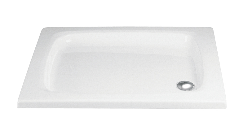 HSK Acryl Quadrat-Duschwanne flach 80 x 80 x 10 cm, ohne Schürze 520080-pergamon Image