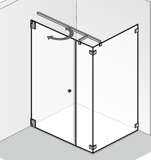 HSK Kienle K.21 Drehtür, Nebenteil und Seitenwand K.21 Image