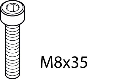 Ideal Standard Zylinderschraube M8x35 DIN 912 A960242NU Image