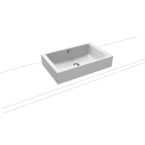 Kaldewei Aufsatzwaschtisch Puro, Modell 3175 mit Überlauf 600x385, 909106003199 909106003199