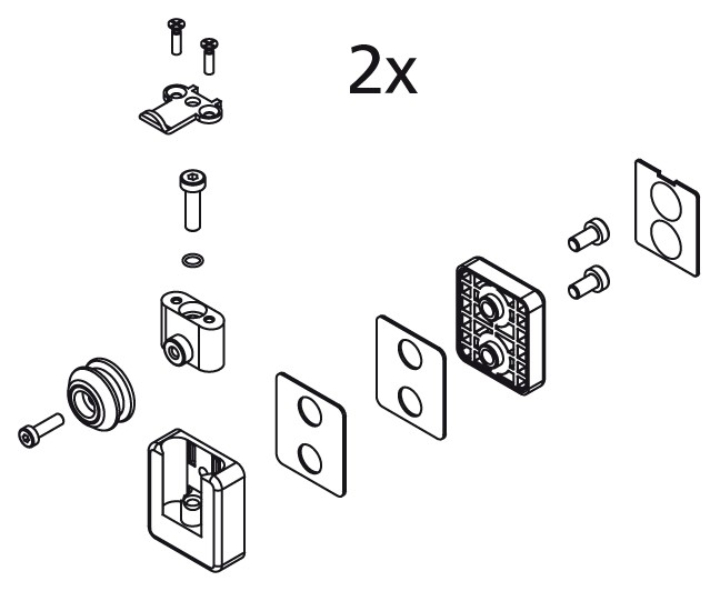 Kermi EBAT030 Set Bandung oben, weiss, 2534027 2534027 Image