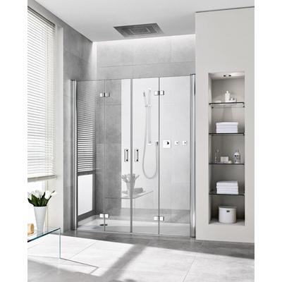 Kermi Pendel-Falttür Diga 2T4 1200x2000, silber hochglanz, ESG klar mit KermiClean DI2T412020VPK Image