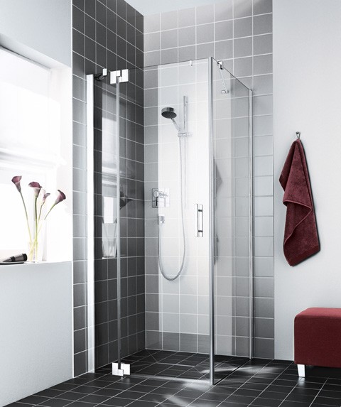 Kermi Pendeltür Filia XP 1WR 1400x2000, silber hochglanz, ESG Opaco, FX1WR14020VUK FX1WR14020VUK Image