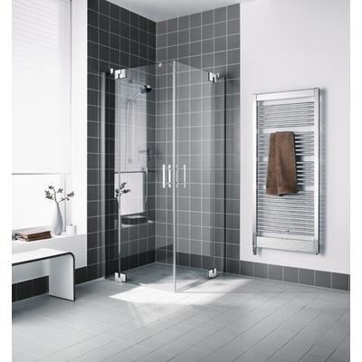 Kermi Eck-Halbteil links Filia XP EPL 1230x1850, silber hochglanz, ESG Opaco mit KermiClean FXEPL12318VYK Image