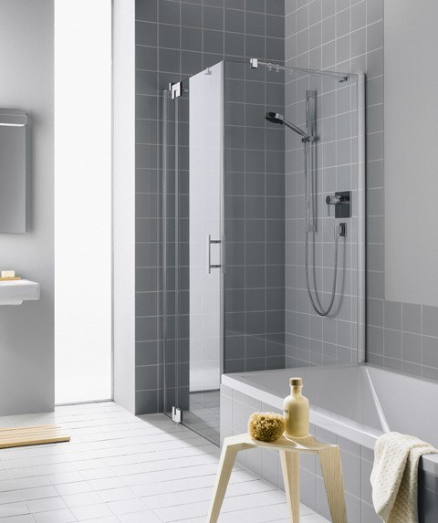 Kermi Seitenwand Filia XP TVD 0800x1600, silber hochglanz, ESG Opaco mit KermiClean FXTVD08016VYK Image