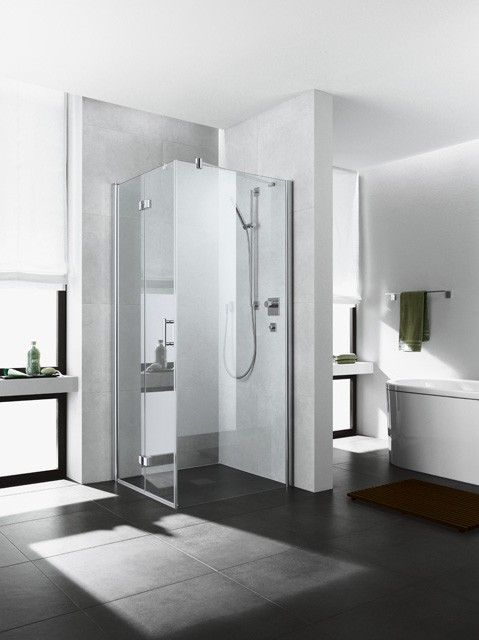 Kermi Seitenwand Diga TWD 1230x1850, silber hochglanz, ESG klar, DITWD12318VAK DITWD12318VAK Image