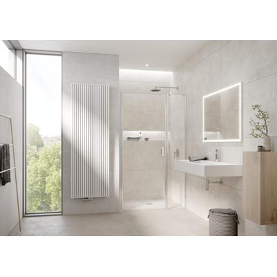 Kermi Pendeltür LIGA 1OL 1350x1850, silber hochglanz ESG klar mit KermiClean LI1OL13518VPK Image