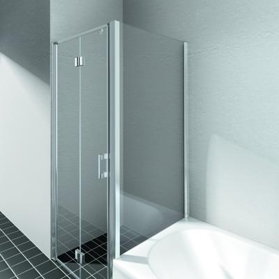 Kermi Seitenwand Liga TVD 0750x1600, silber hochglanz, ESG klar, LITVD07516VAK LITVD07516VAK Image