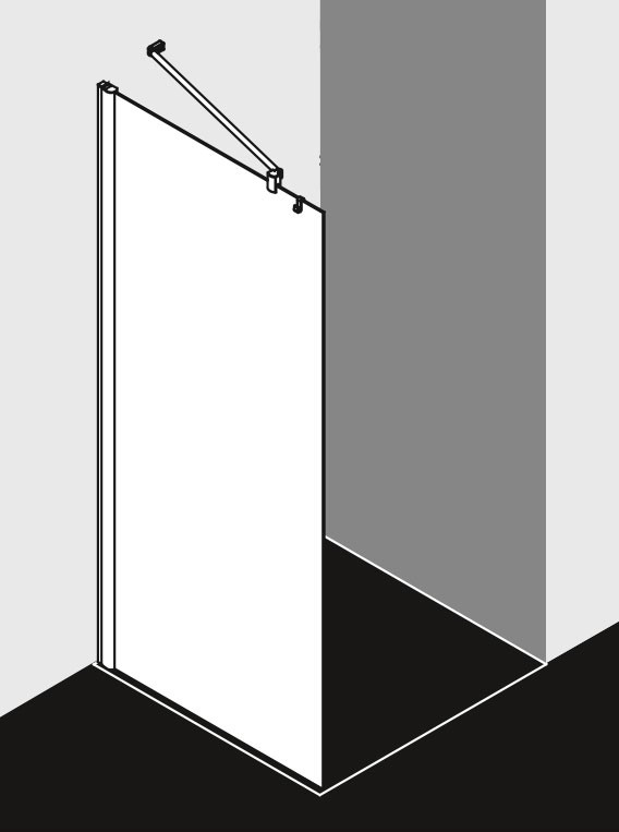 Kermi WALK-IN PEGA TWG 0900x1850 BV: 880-905 SIHG ESG Arena Clean, PETWG09018VZK PETWG09018VZK Image