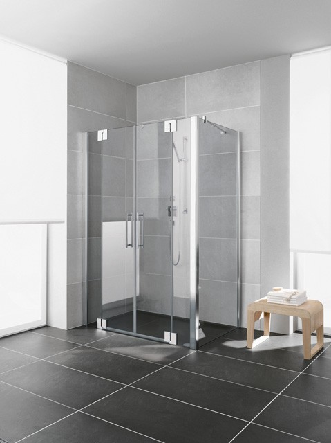 Kermi Pendeltür Pasa XP PTF 1600x1850, silber mattglanz, ESG Opaco mit KermiClean PXPTF160181YK Image