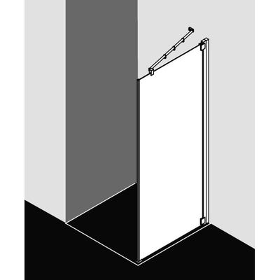 Kermi Seitenwand Raya TOL 0750x2000, silber hochglanz, ESG klar mit KermiClean, RATOL07520VPK RATOL07520VPK Image