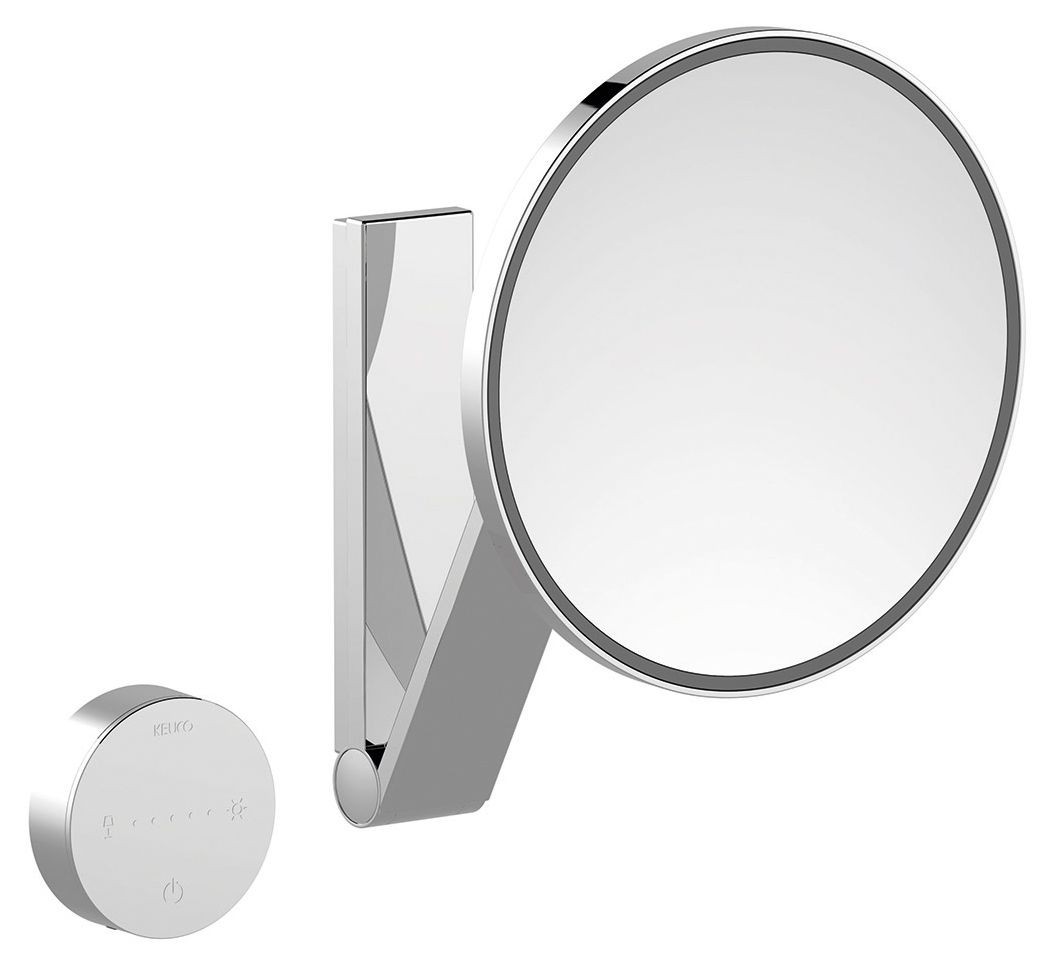 KEUCO iLook_move Wandkosmetikspiegel mit 5 Lichtfarben und Vergrößerungsfaktor x5, Ø21,2cm, 17612019 17612019002 Image