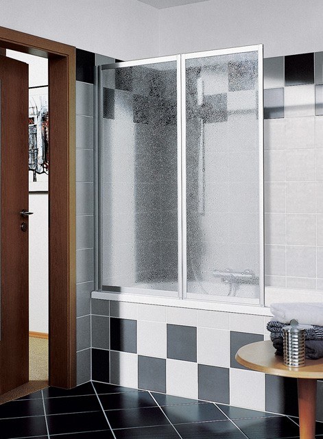 Kermi Faltwand Vario 2000 FW2 0600x1400, silber mattglanz, ESG Opaco mit KermiClean V2FW2060141YK Image