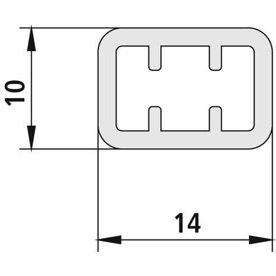 Kermi Rohr Liga RRVR10700 silber mattglanz, ZDRRVR1LI0701K ZDRRVR1LI0701K Image