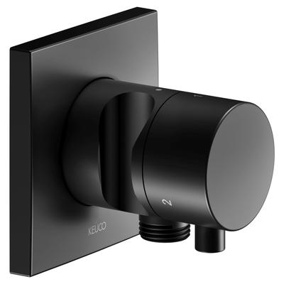 Keuco IXMO Black Selection Umstellventil m. Schlauchanschluss u. Brausehalter, eckig, schwarz matt 59548371202 Image
