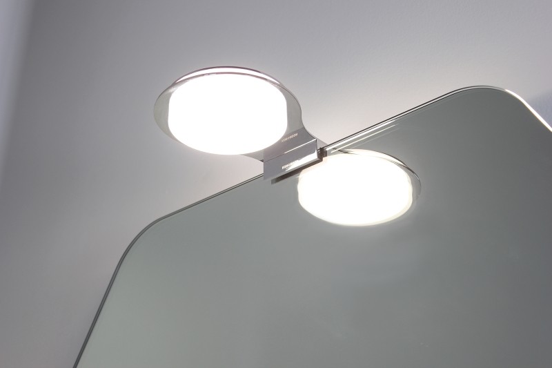 Koh-i-Noor Spiegelleuchte mit LED-Licht LUNA, 7923, CHROM 7923 Image