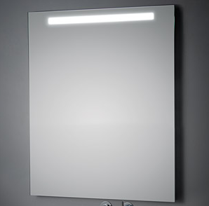 KOH-I-NOOR LED Wandspiegel mit Oberbeleuchtung, B: 500, H: 1000, T: 33 mm L45760 Image