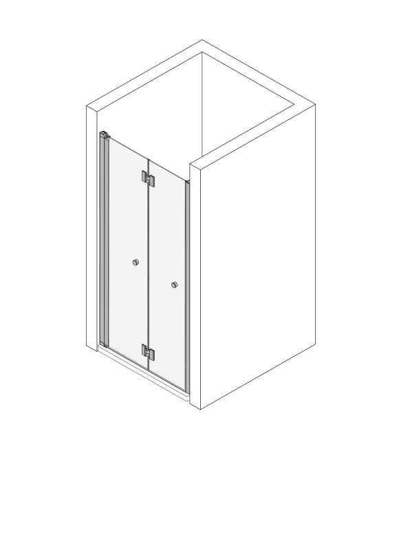 Koralle Faltdusche myDay NFTA L 80, VB03808020A81 VB03808020A81 Image