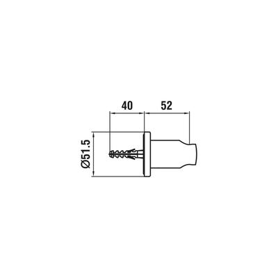 Laufen fester HB-Halter twin Vollmetall HF504779463000 Image