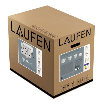 LAUFEN Set Wandtiefspül-WC + Sitz MEDA 490x360mm, Silent Flush, weiss matt H8661137570001 Image