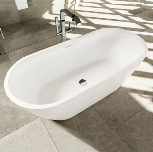 Riho freistehende Badewanne Inspire 180x80 seidenmatt weiß, B085001105 B085001105 Image